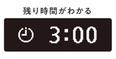 残り時間が明確にわかる