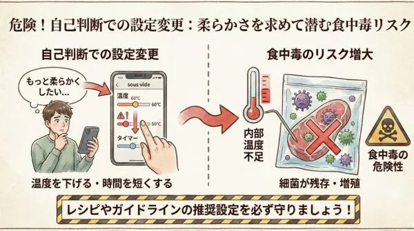 自己判断での温度管理は危険