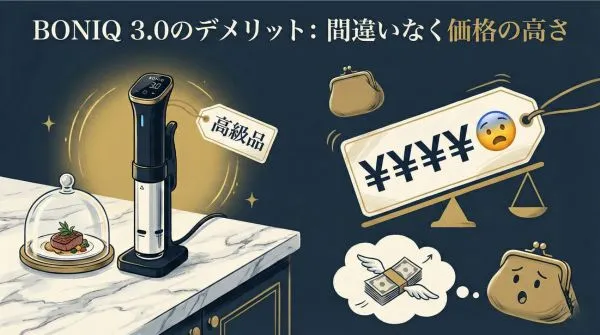 ボニーク3.0のデメリットは、価格が高い