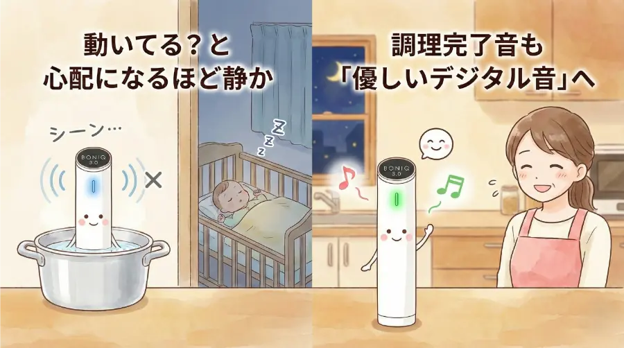 稼働音が驚くほど静か