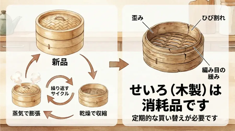 せいろは消耗品