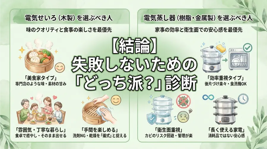 【結論】失敗しないための「どっち派？」診断
