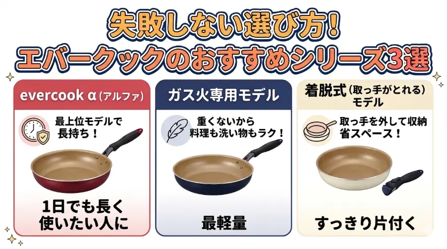 失敗しない選び方!エバークックのおすすめシリーズ3選