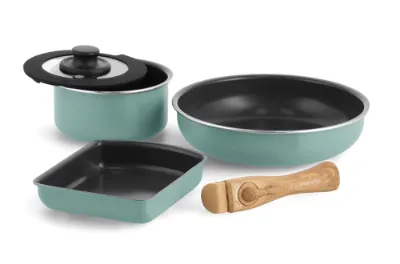 新商品・販路限定セット！ クリックシェフ（スモーキースカイブルー）5点セット