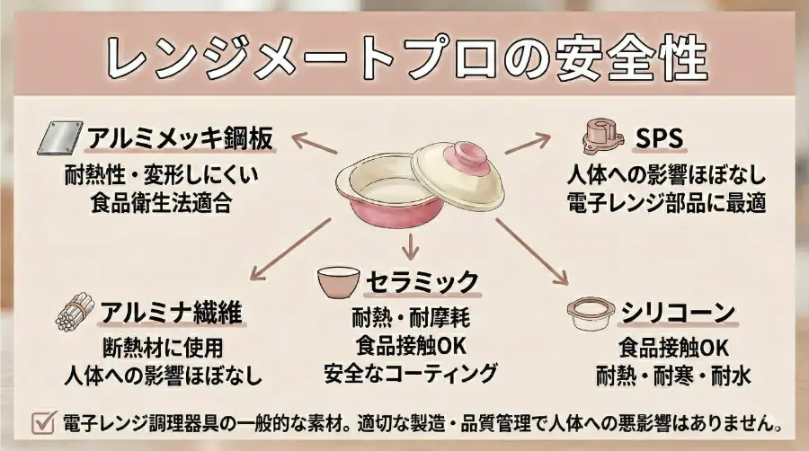 レンジメートプロの安全性