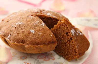 シャトルシェフで作ったきなこと豆乳の蒸しケーキ