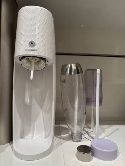 ソーダストリーム本体と専用ボトルの置き場所