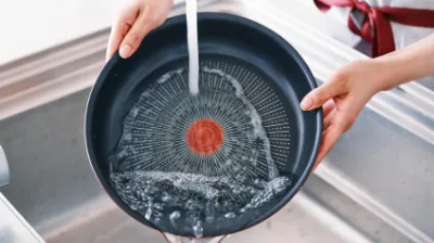 取っ手の取れるティファールフライパンは、洗い物も楽