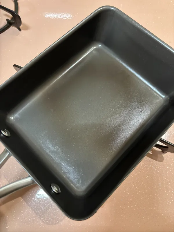 油なしをしたあとのエッグパン