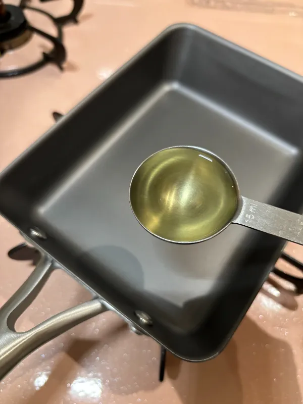 油は多めに入れる