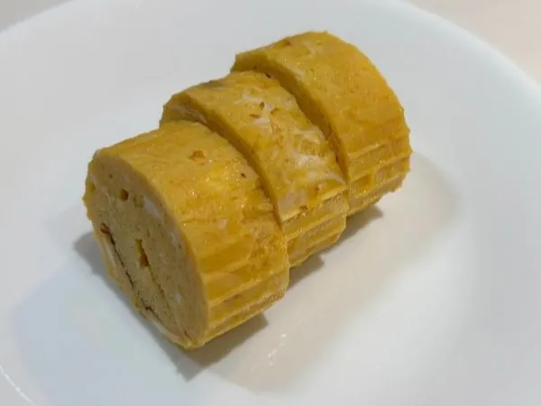 エッグパンで作っただし巻き卵(卵をこさないバージョン)