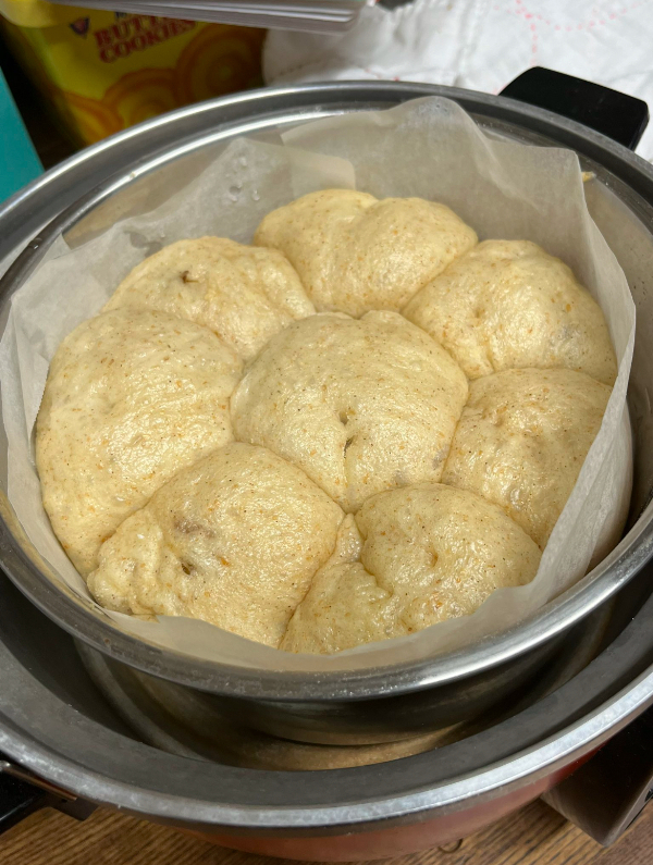 大同電鍋で作った蒸しパン